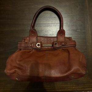 Adrienne Vittadini Leather Satchel Bag